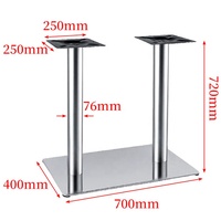 Bases de table en acier forgé café rond bar à manger restaurant pieds de meubles bases de table en métal en fonte industrielles pour table