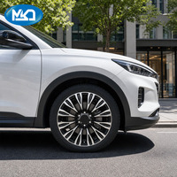 Jantes forgées sur mesure multi-rayons noires avec lèvre polie usinée 18*8.5J 20*8.5J 22*9J légères et durables pour berlines, SUV et véhicules de luxe