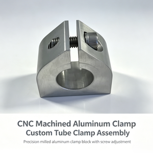 Abrazadera de Fijación para Tubos de Aluminio para Equipos Industriales, Componente de Ensamblaje de Abrazadera de Tubería de Aleación Mecanizada a Medida, Mecanizado CNC de Alta Precisión - Product Image 1