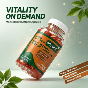 Capsules de vitalité pour hommes, extrait naturel d'herbe cornée de chèvre, complément alimentaire à base de plantes, soutient l'énergie quotidienne, style de vie actif pour les hommes - Product Image 4