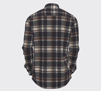 Tissus de Stock pour Vêtements de Nuit CVC Doux Polyester Coton à Carreaux Brossé Sergé Tissé Uniforme Scolaire
