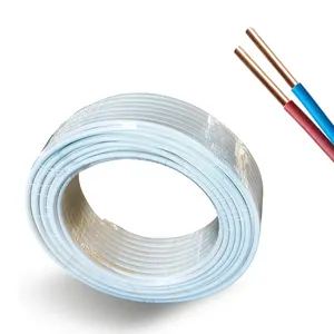 BVVB 2 Core 2.5mm2 Flexible Electrical Housing Wire Copper Electricity Cable Pvc Insulated Cable for Home