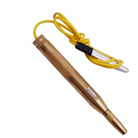 Détecteur de sonde de testeur de Circuit automatique 6V 12V 24V stylo de Test de Diagnostic en cuivre outil stylo de test de tension de lampe électrique de voiture