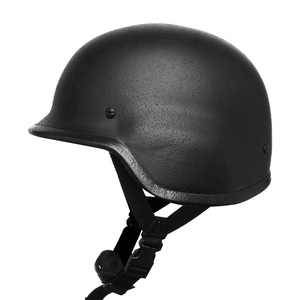 Mũ bảo hộ chiến thuật XINXING màu đen, bề mặt da nguyên tấm, có bảo vệ tai, lỗ thông hơi bằng thép - Product Image 2