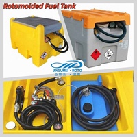 Réservoir en PEHD moulé par rotation personnalisable pour le stockage d'huile, de carburant et d'eau, grande capacité, conteneur en plastique anti-corrosion, OEM/ODM