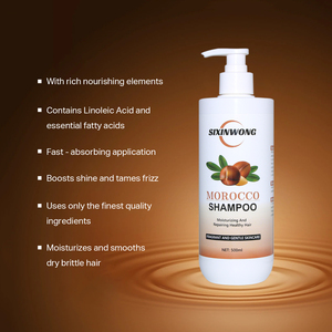 Shampoo à l'huile d'argan marocaine pour cheveux faibles et cassants - Formule nourrissante et fortifiante douce, sans sulfate et nettoyage en douceur, 500 ml - Product Image 4