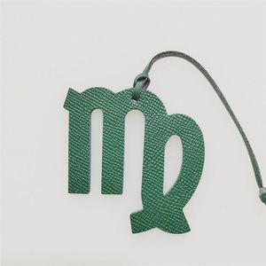 Premium Genuine Leather Virgo Zodiac Bag Charm Luxury Astrology Pendant Elegant Handbag <b>Car</b> Hanging <b>Ornament</b> for Gifts - Product Image 4