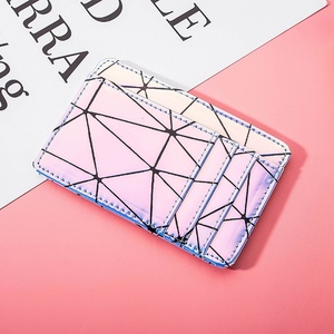 Portefeuille porte-cartes magique personnalisé Boshiho, portefeuille fin en PU diamant, porte-cartes de crédit intelligent, joli cadeau pour homme - Product Image 3