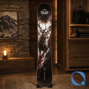 Snowboard asymétrique bidirectionnel pour riders avancés, motif floral plat post-apocalyptique, flexibilité bidirectionnelle, noyau en peuplier, tout usage - Product Image 3