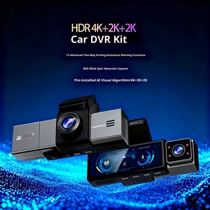4k Hidden Dash Cam HD 3 máy ảnh IPS màn hình vòng lặp ghi âm Wifi 24h đậu xe Màn hình BSD ADAS ghi Video Xe hộp đen - Product Image 1