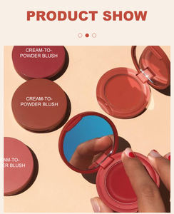 Rubor Vegano en Crema y Polvo de Etiqueta Privada, Suave y Natural, con SPF, Resistente al Agua y que Cambia de Color, Logotipo Personalizado para Maquillaje de Mejillas, Venta al Por Mayor - Product Image 6