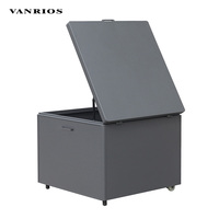 Cube en aluminium PVC imperméable personnalisé en acier extérieur patio coussin boîte armoire pour jardin boîte de rangement rangement meubles
