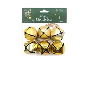 Hàng Mới Về Đầy Màu Sắc Giáng Sinh Chuông Thép Không Gỉ Charms DIY Bell Charms