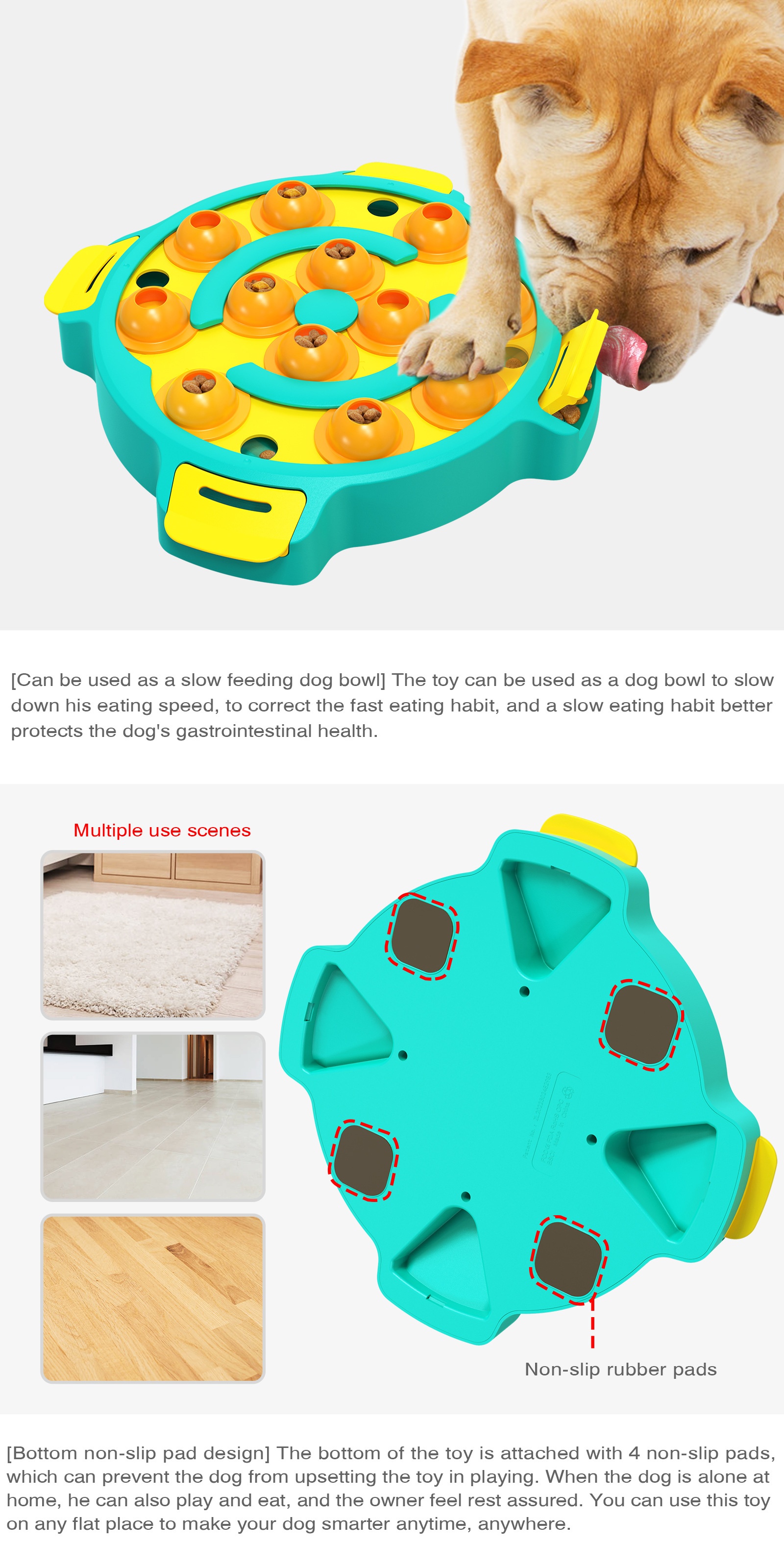 Intelligent pet leaky feeder Puzzle toys for dogs