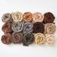 Yibaoli Factory Supply 95 Colors Long Scarf Extra-Large Size Natural Wrinkle Headscarf Summer Quick Dry Modal Rayon Hijab