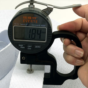 Échantillon gratuit Sangle en polyester recyclé en coton biologique haute ténacité Sangle unie épaisse et résistante - Product Image 4