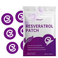 Patchs anti-âge au resvératrol, patchs antioxydants au trans-resvératrol avec vitamine C, extrait de pépins de raisin pour le renouvellement cellulaire