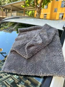 Bán buôn Thêm lớn san hô Fleece xe làm sạch khăn dày mềm thấm không đổ Rag đầy màu sắc cho rửa xe - Product Image 5