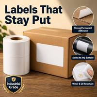 Rollo de Etiquetas Térmicas 4x6, 500 Etiquetas, Adhesivo Ecológico, Papel Resistente al Aceite y a las Manchas, para Impresora de Códigos de Barras de Almacén