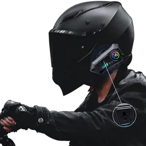 Flexibele Motorfiets Headset Helm Beweging Helm Headset Automatisch Beantwoorden Oproepen Draadloze Handsfree Stereo Oortelefoon