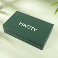 Coffret Cadeau Luxe de Bienvenue pour Soins Capillaires avec Logo Noir, Prix Compétitif, Revêtement UV, pour Femme, Boîte Rigide Gaufrée