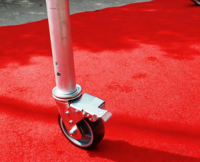 Plateforme mobile pliable en acier Layher pour travaux industriels, résistante à la corrosion et à l'entretien