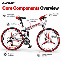 VTT Hardtail A-ONE 29 pouces avec cadre en acier, freins à disque Shimano 21 vitesses, idéal pour le VTT de montagne – Vente directe usine