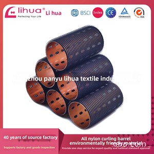 Antique Bronze-colored Nylon Aluminum-core Strap Hair <strong>Rollers</strong> <strong>Large</strong> and Medium Sizes Including <strong>Roller</strong> Clip; Lihua Hair <strong>Rollers</strong> - Product Image 2