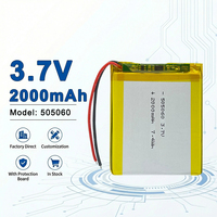 Batterie Li-Polymère Haute Capacité 505060 3.7V 2000mAh pour Appareils Portables et Équipements Électroniques 654060 505573 903659