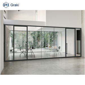 Système de cloisons modernes en aluminium de 83 mm pour bureau/entrepôt/hôpital/école - Isolation acoustique écologique 45 dB et conception durable - Product Image 3