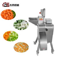 Cortadora Comercial de Frutas y Verduras, Máquina Multifuncional para Cortar en Cubos Vegetales de Raíz, Máquina Industrial para Cortar Patatas y Tomates