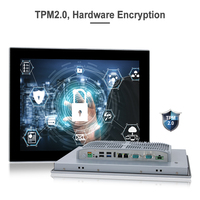 PC industriel à écran tactile 10 points encastré en alliage d'aluminium, écran tactile industriel de 15, 17, 22 pouces, PC industriel avec écran tactile Windows 10