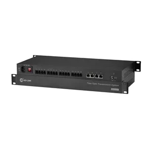 Telepon/ethernet ke konverter serat optik PCM suara melalui konverter Media serat optik fxs/fxo ke konverter serat optik