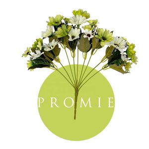 18頭小さなシルクデイジー人工装飾花ブーケ結婚披露宴パニック家庭用 - Product Image 4