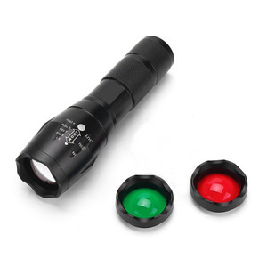 Nhôm T6 LED Đèn Pin Không Thấm Nước Zoomable Chiến Thuật Ngọn Đuốc Ánh Sáng Từ Tính Săn Bắn Đèn Pin Với Màu Đỏ/Màu Xanh Lá Cây Lơ Lơ - Product Image 1