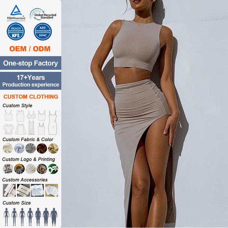 V Neck High Waist Tie Solid