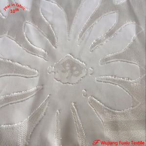 Vendita superiore tessuto Jacquard a <span class=keywords><strong>fiori</strong></span> in <span class=keywords><strong>Chiffon</strong></span> 100% poliestere con taglio incrociato <span class=keywords><strong>per</strong></span> abito da donna - Product Image 5