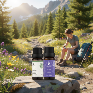 Duo Huile Pure de Lavande et d'Arbre à Thé Mayfield pour le Traitement des Points Noirs, Soulagement de l'<span class=keywords><strong>Eczéma</strong></span>, Estompe les Cicatrices, Antiseptique Naturel, Aromathérapie - Product Image 4