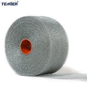 उच्च शक्ति संक्षारण प्रतिरोधी स्टेनलेस स्टील बुना हुआ तार जाल निकास मफलर पैकिंग स्क्रीन - Product Image 1