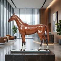 Sculpture équine en bronze sur mesure - Proportions délicates, entièrement adaptée à vos spécifications, sculpture en bronze