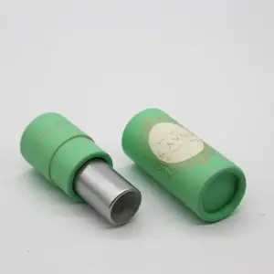 Lovely Luxury Design Eco Friendly Custom Lip Balm Twist Up Screw Container Paper Lipstick Tube