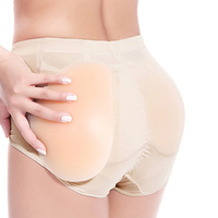 Coussinets bout à bout en silicone pour femmes Culotte de contrôle respirante avec ascenseur et sous-vêtements rembourrés pour rehausser les hanches