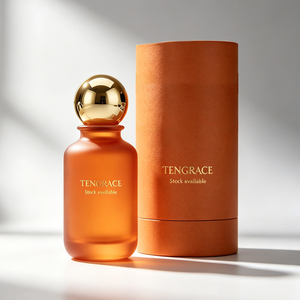 Flacon <span class=keywords><strong>de</strong></span> parfum rond <span class=keywords><strong>vide</strong></span> <span class=keywords><strong>de</strong></span> luxe, coloré, 30ml 50ml 100ml, en verre, avec bouchon <span class=keywords><strong>à</strong></span> <span class=keywords><strong>sertir</strong></span>, logo personnalisé par estampage <span class=keywords><strong>à</strong></span> chaud, <span class=keywords><strong>boîte</strong></span> avec bouchons magnétiques - Product Image 1