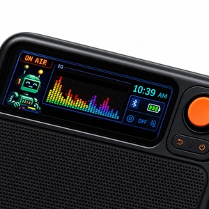 Altavoz Inalámbrico <span class=keywords><strong>Divoom</strong></span> FlowToo, Altavoz Pequeño de Estilo Retro para Escritorio, Regalos, Pantalla LCD, Ruido Blanco para Dormir, Sonido Envolvente de Alta Fidelidad - Product Image 5