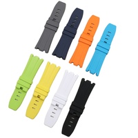 28mm Hochwertiges Weiches Uhrenarmband Passend für Armband P 15710 15703 26470 FKM Fluorkautschuk Uhrenband mit Dornschließe Zubehör