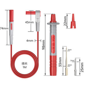 Cleqee P1300C 12-in-1 スーパーマルチメータープローブ 交換可能なプローブクランプ マルチメーターテストリードキット + ワニ口クリップ - Product Image 2