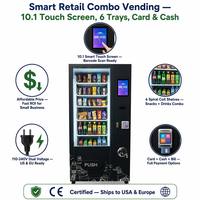 Distributeur de boissons froides Slim Body 860 mm avec écran tactile, paiement sans contact, refroidissement R290, configuration 360, intégration SDK Cloud