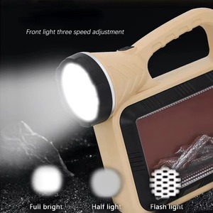 ไฟฉายมือถืออเนกประสงค์ แหล่งกำเนิดแสงคู่ ไฟฉาย COB ความสว่างสูง ด้ามจับถอดได้ ใช้สำหรับแคมป์ปิ้ง บ้าน ฉุกเฉิน ลาดตระเวน - Product Image 4