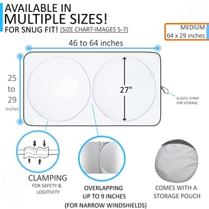 Kction Hotsale Products Suitable for Gifts and Advertise <b>Car</b> Windshield Customization Logo Sun Shade UV Rays Sun <b>Visor</b> Protector - Product Image 2
