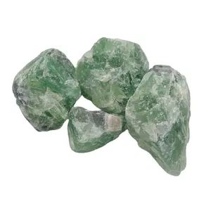 Bulto de fluorita verde Natural para fabricación de joyas, buena calidad